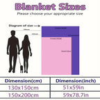 1pc Rustic Plaid Christmas Star Gingerbread Man Christmas Tree Floral Print Throw Blanket, Soft Warm Knitted Polyester Flannel