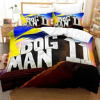 Cartoon D-Dog M-Man Bedding Set 3D Printed Duvet Cover Set Soft Single Twin Double Queen Size Birthday Gifts For Kids Room Decor